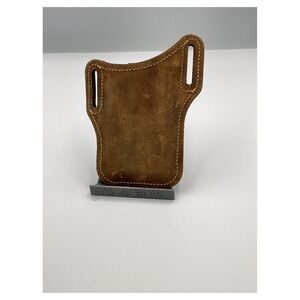 Handmade Leather iPhone Belt Holder‎ Case Brown
